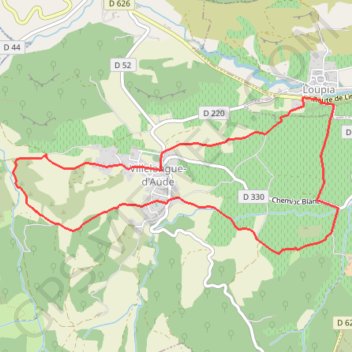 Itinéraire Villelongue-d'Aude-8,2km, distance, dénivelé, altitude, carte, profil, trace GPS