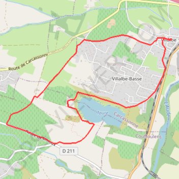 Itinéraire Villalbe-Etang-de-Taure_7,8km, distance, dénivelé, altitude, carte, profil, trace GPS