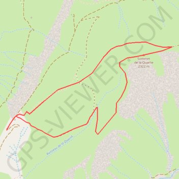 Itinéraire La Quarlie - Rando, distance, dénivelé, altitude, carte, profil, trace GPS