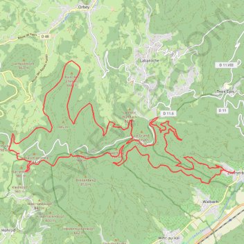 Itinéraire Circuit des Hirondelles - Zimmerbach, distance, dénivelé, altitude, carte, profil, trace GPS