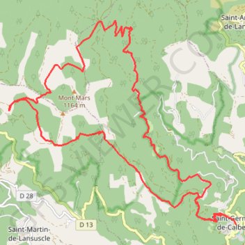 Itinéraire Grand Pic avec retour pré long avant grandes lances, distance, dénivelé, altitude, carte, profil, trace GPS