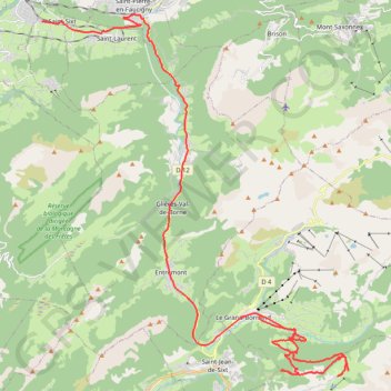 Itinéraire Le Grand-Bornand - Lac des Confins, distance, dénivelé, altitude, carte, profil, trace GPS