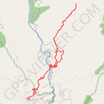 Itinéraire Alquezar Abrigo de Arpan, distance, dénivelé, altitude, carte, profil, trace GPS