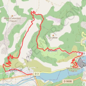 Itinéraire La Faure, distance, dénivelé, altitude, carte, profil, trace GPS