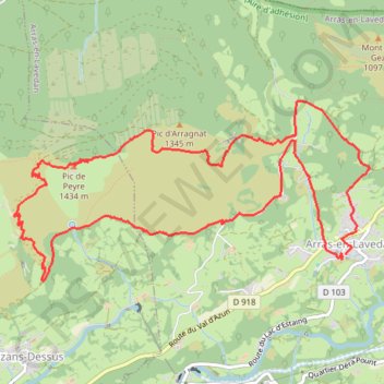 Itinéraire Pic de peyre, distance, dénivelé, altitude, carte, profil, trace GPS