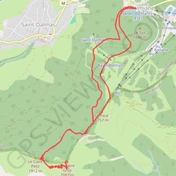 Itinéraire Caïre Gros, distance, dénivelé, altitude, carte, profil, trace GPS