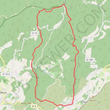 Itinéraire Combe de Vaumale et Combe de Lioux, distance, dénivelé, altitude, carte, profil, trace GPS
