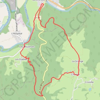 Itinéraire Les Moulinots - Argentat, distance, dénivelé, altitude, carte, profil, trace GPS