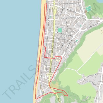 Itinéraire Marche_Roses_en_baie_2026, distance, dénivelé, altitude, carte, profil, trace GPS