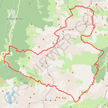 Itinéraire Tour belledonne 2, distance, dénivelé, altitude, carte, profil, trace GPS