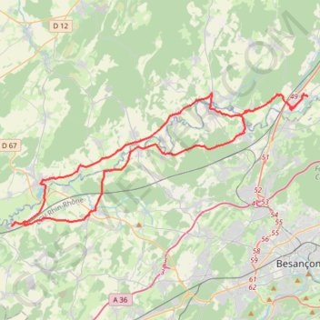 Itinéraire Buthiers Courchapon, distance, dénivelé, altitude, carte, profil, trace GPS