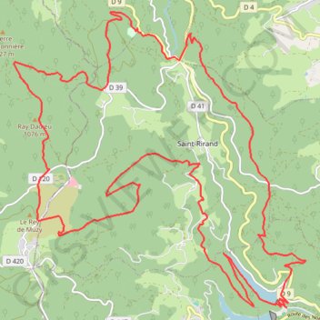 Itinéraire Boucle autour de la Faille de La Tâche - Renaison (les barrages), distance, dénivelé, altitude, carte, profil, trace GPS