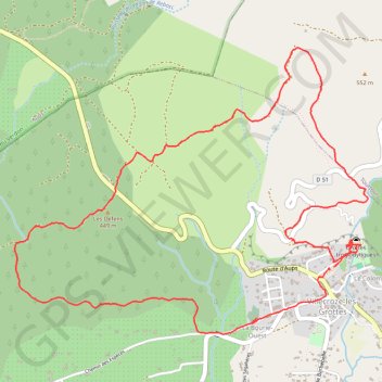 Itinéraire Villecroze, distance, dénivelé, altitude, carte, profil, trace GPS