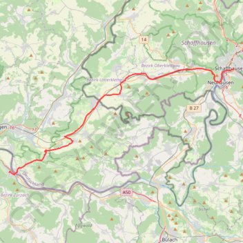 Itinéraire Nouveau tracé de points 2, distance, dénivelé, altitude, carte, profil, trace GPS
