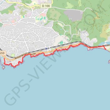 Itinéraire De santa lucia à la plage du débarquement, distance, dénivelé, altitude, carte, profil, trace GPS