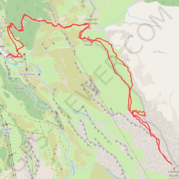 Itinéraire Crête et Pic de la Latte de Bazen depuis Gourette, distance, dénivelé, altitude, carte, profil, trace GPS