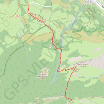 Itinéraire Pic du Pibeste, distance, dénivelé, altitude, carte, profil, trace GPS