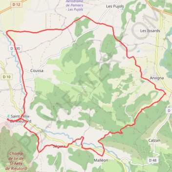 Itinéraire Bosse du Plantaurel, distance, dénivelé, altitude, carte, profil, trace GPS