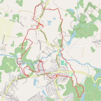 Itinéraire Sur les pas des Lémovices, distance, dénivelé, altitude, carte, profil, trace GPS