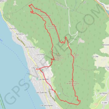 Itinéraire Le Mont Veyrier de long en large, distance, dénivelé, altitude, carte, profil, trace GPS