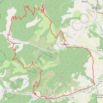 Itinéraire Orpierre Beaumont, distance, dénivelé, altitude, carte, profil, trace GPS