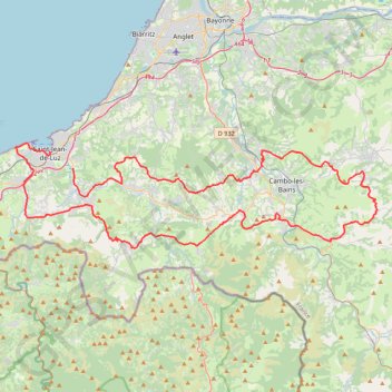 Itinéraire La Muxu, distance, dénivelé, altitude, carte, profil, trace GPS