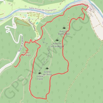 Itinéraire La Cèze, distance, dénivelé, altitude, carte, profil, trace GPS