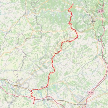 Itinéraire FdO CP3 Caumont, distance, dénivelé, altitude, carte, profil, trace GPS