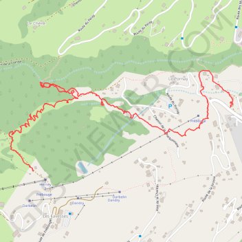 Itinéraire Pirolaine, distance, dénivelé, altitude, carte, profil, trace GPS