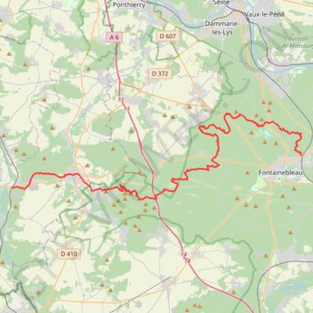 Itinéraire parcours_1701269.gpx, distance, dénivelé, altitude, carte, profil, trace GPS