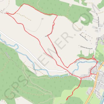 Itinéraire Mancioux 31, distance, dénivelé, altitude, carte, profil, trace GPS