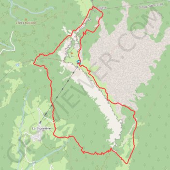 Itinéraire Le Parmelan par le col du Pertuis (boucle), distance, dénivelé, altitude, carte, profil, trace GPS