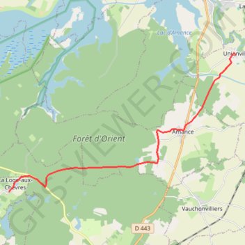 Itinéraire De Unienville à La Loge aux Chèvres (Chemin de Compostelle), distance, dénivelé, altitude, carte, profil, trace GPS