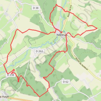 Itinéraire Autour de Nolléval, distance, dénivelé, altitude, carte, profil, trace GPS
