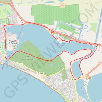 Itinéraire Le tour du ponant La Grande Motte, distance, dénivelé, altitude, carte, profil, trace GPS