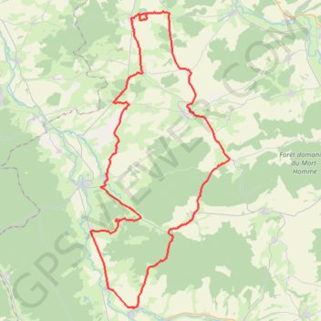 Itinéraire Sur les pas des soldats américains de 14 - Aubréville, distance, dénivelé, altitude, carte, profil, trace GPS