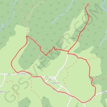 Itinéraire Le site de Lestrange - Lapleau - Pays d'Égletons, distance, dénivelé, altitude, carte, profil, trace GPS