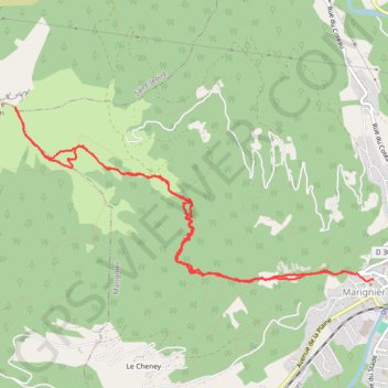 Itinéraire Mole depuis marignier, distance, dénivelé, altitude, carte, profil, trace GPS