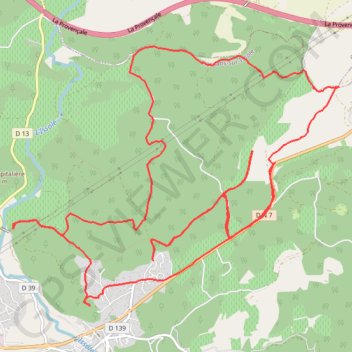 Itinéraire Flassans sur Issole, distance, dénivelé, altitude, carte, profil, trace GPS