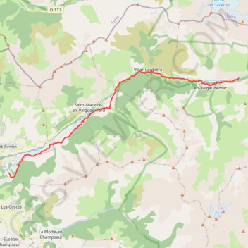 Itinéraire Du Gîte Les Paris au Gîte Le Casset (Tour du Vieux Chaillol), distance, dénivelé, altitude, carte, profil, trace GPS