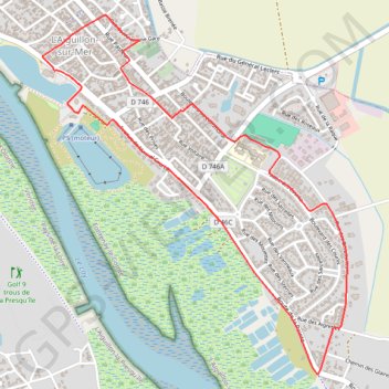 Itinéraire Sentier pédestre du Patrimoine de l'Aiguillon-sur-Mer, distance, dénivelé, altitude, carte, profil, trace GPS