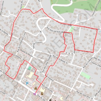 Itinéraire Sur la colline, entre ville et forêt, distance, dénivelé, altitude, carte, profil, trace GPS