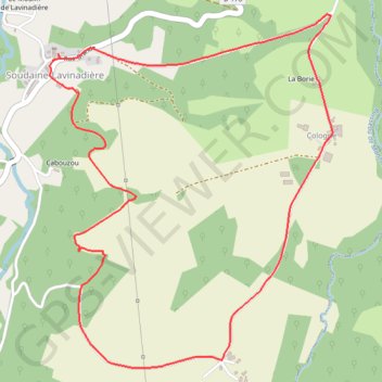 Itinéraire Soudaine Lavinadière, le bois d'Anjou, distance, dénivelé, altitude, carte, profil, trace GPS