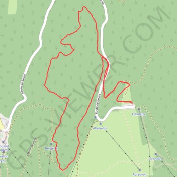 Itinéraire Pra Pourri, Le Grand Serre (Drôme), distance, dénivelé, altitude, carte, profil, trace GPS