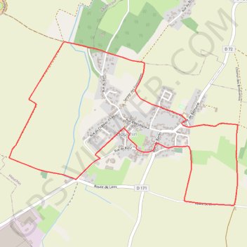 Itinéraire La Houchinelle - Houchin, distance, dénivelé, altitude, carte, profil, trace GPS