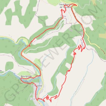 Itinéraire Sentier de l'Exil - Saumane, distance, dénivelé, altitude, carte, profil, trace GPS
