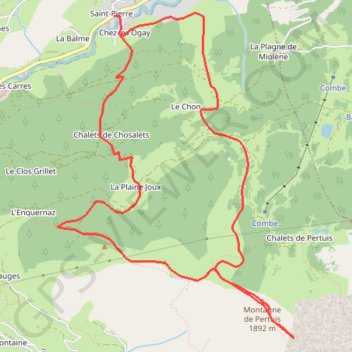 Itinéraire Arête de Belair ou Montagne de Pertuis, distance, dénivelé, altitude, carte, profil, trace GPS
