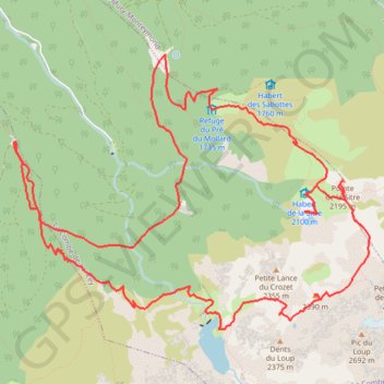 Itinéraire Col du Loup, distance, dénivelé, altitude, carte, profil, trace GPS
