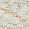 Itinéraire Traversée paris, distance, dénivelé, altitude, carte, profil, trace GPS