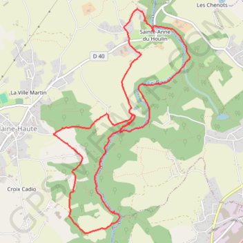 Itinéraire Les Chaos du Gouët, distance, dénivelé, altitude, carte, profil, trace GPS